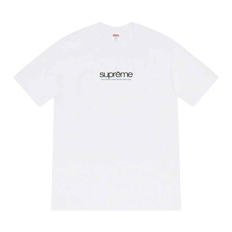 Limitowana Edycja Five Boroughs Tee Biała Supreme