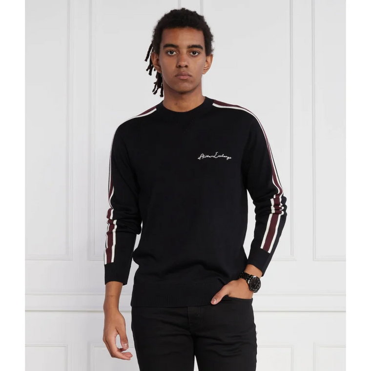 Armani Exchange Sweter | Regular Fit | z dodatkiem wełny