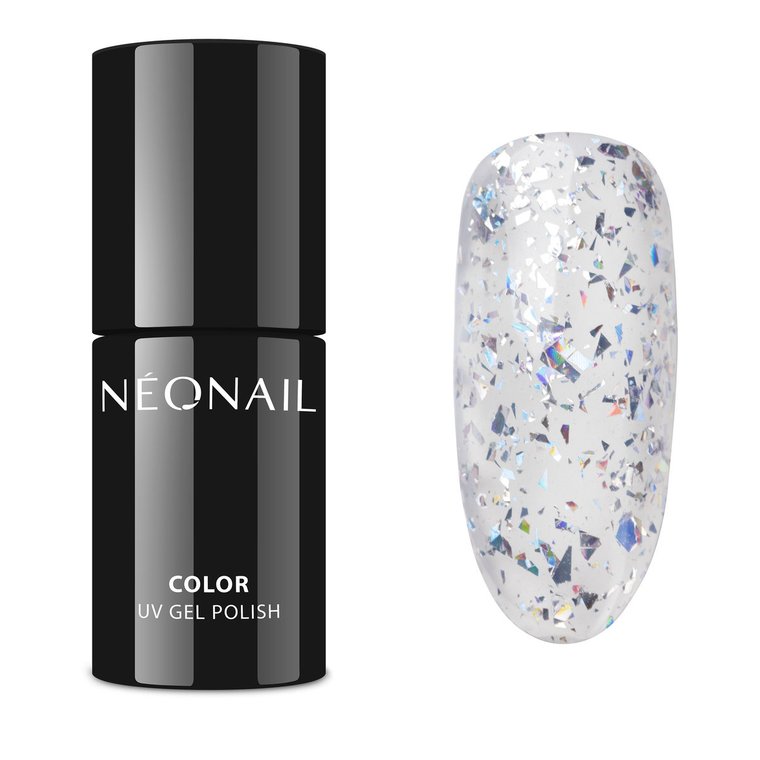 NEONAIL Lakier Hybrydowy SILVER CONFETTI 7,2 ml