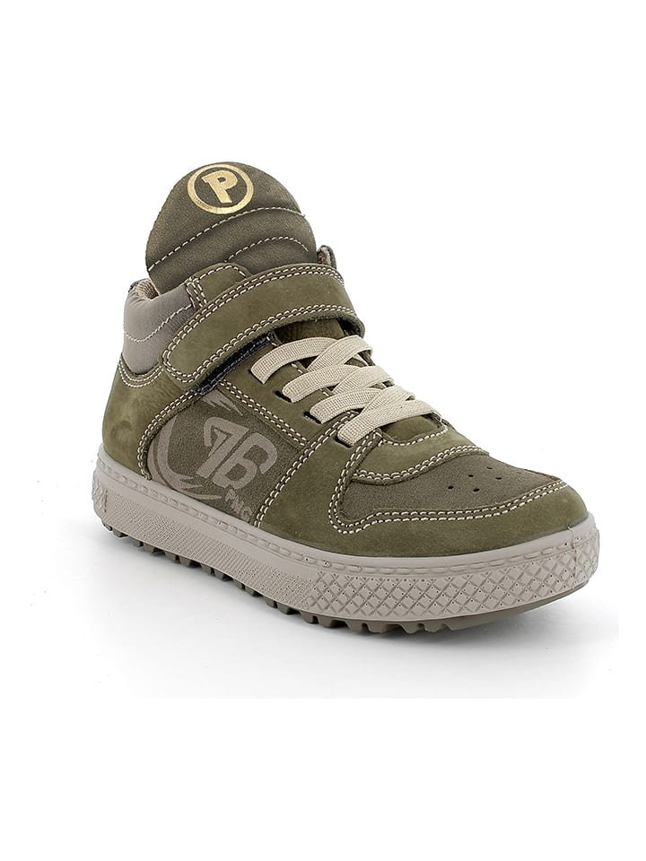 Primigi Skórzane sneakersy w kolorze khaki