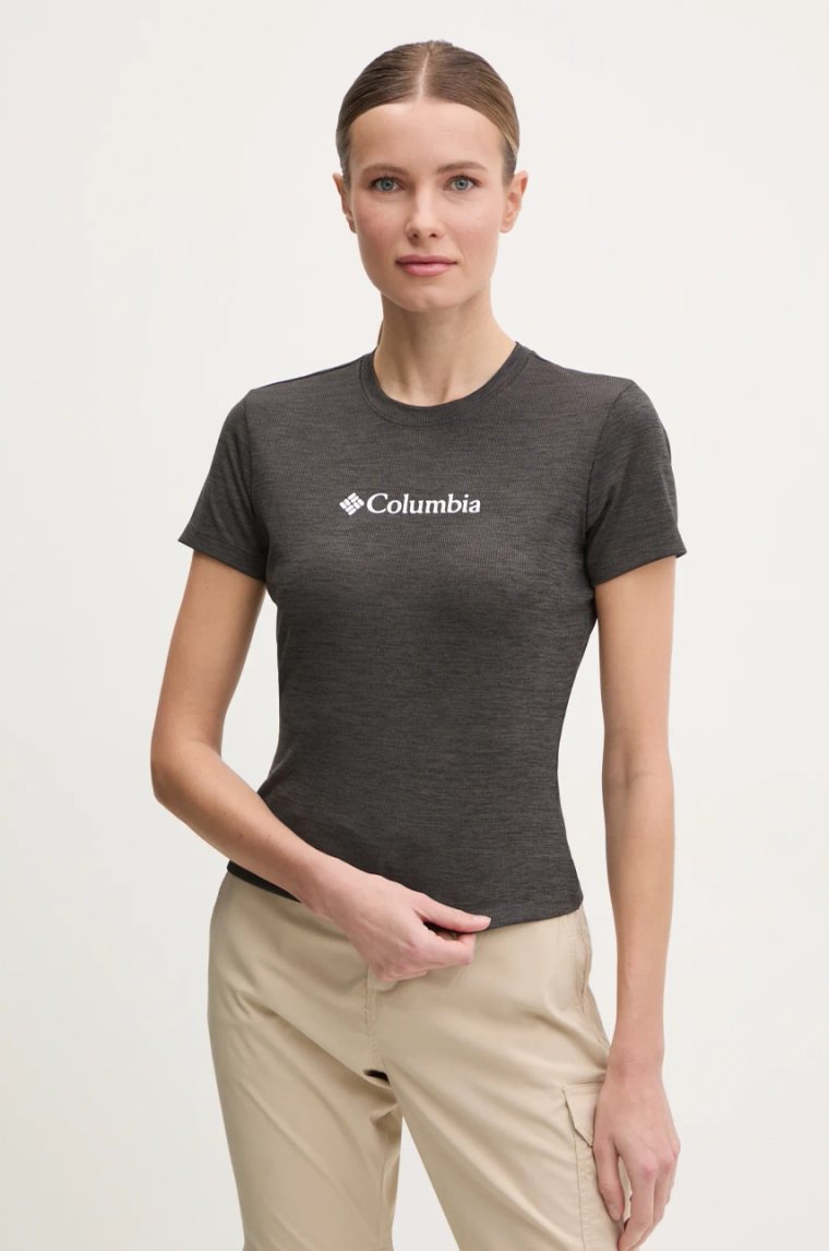 Columbia t-shirt sportowy Columbia Move kolor czarny 2103691