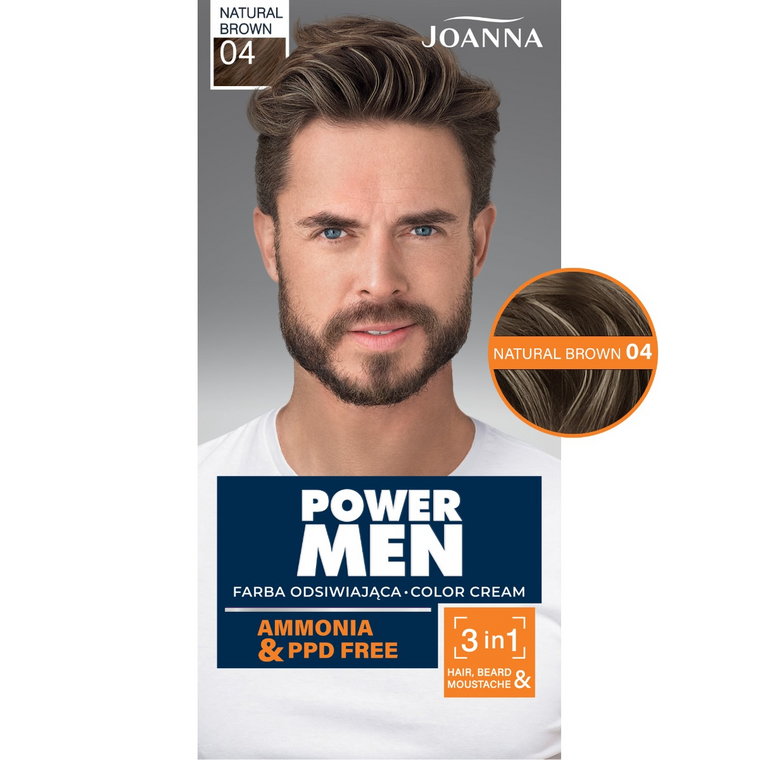 Joanna Power Man Color Farba do włosów 04 Natural Brown