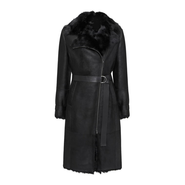 Harmony - Black Shearling Coat Vespucci by VSP