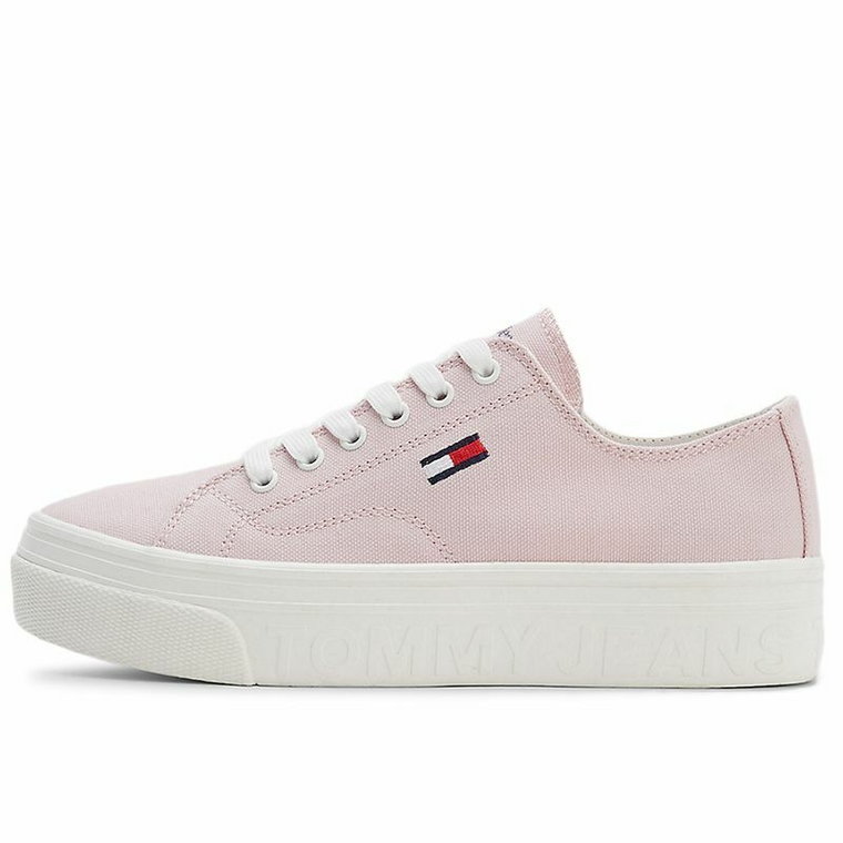 Buty Tommy Jeans Lace-Up Flatform EN0EN02173-TH2 - różowe