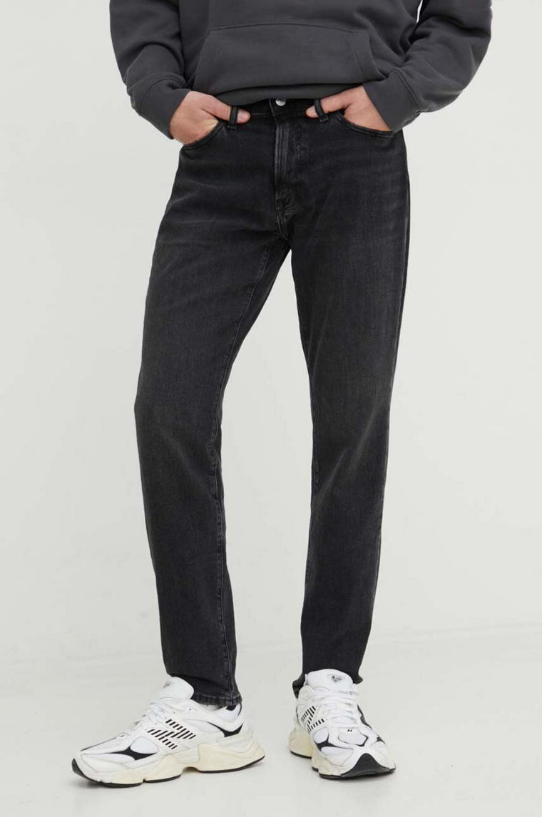 Abercrombie & Fitch jeansy Athletic męskie kolor czarny