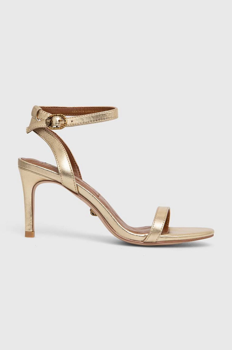 Kurt Geiger London sandały skórzane Mayfair Strappy Sandal kolor złoty 2040961109