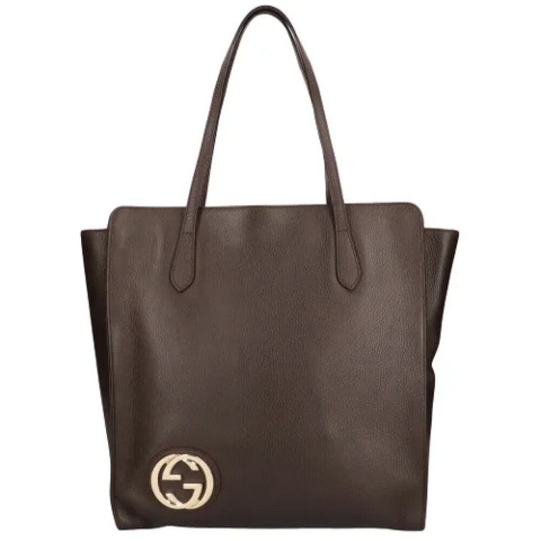 Pre-owned Leather totes Gucci Vintage