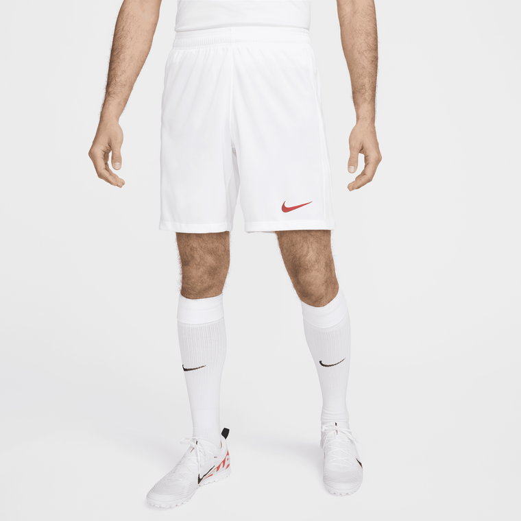 Męskie spodenki piłkarskie Nike Dri-FIT Turcja Stadium 2024/25 (wersja domowa/wyjazdowa) (replika) - Biel