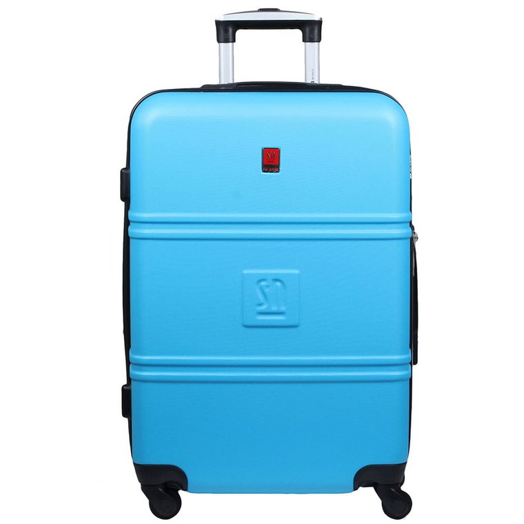 Niebieska duża walizka 75 cm poszerzana Art Class Collection