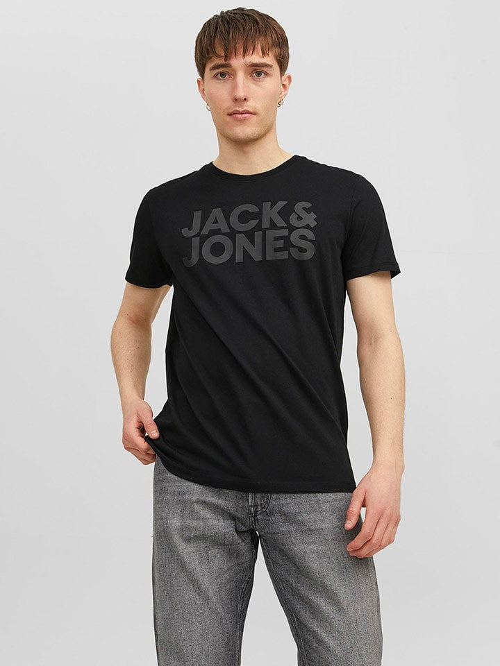 Jack & Jones Koszulka w kolorze czarnym