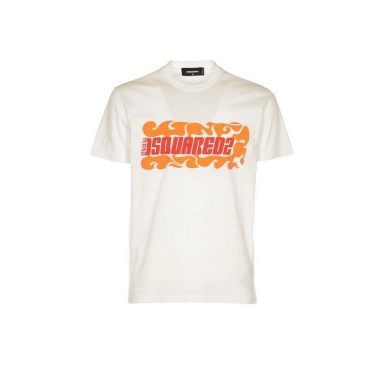 D2 Surf Fire T-Shirt - Stylowa i Wygodna Dsquared2