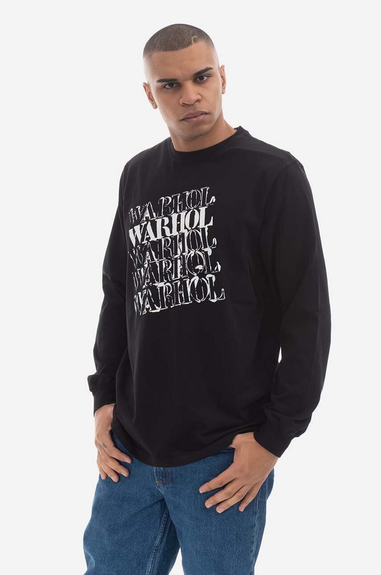 Maharishi longsleeve bawełniany kolor czarny z nadrukiem 9923.BLACK-BLACK