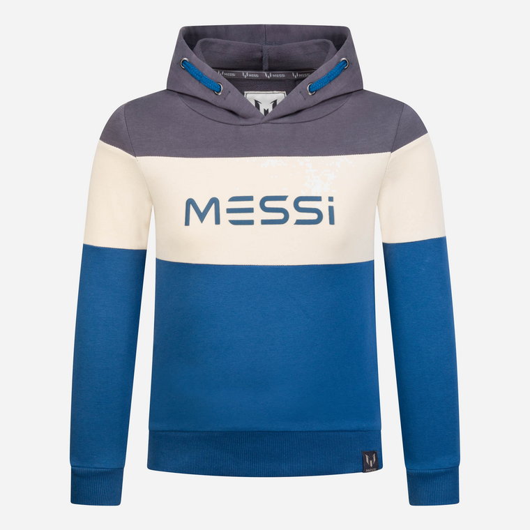 Bluza z kapturem chłopięca Messi S49416-2 98-104 cm Ciemnoszara (8720815175299). Bluzy z kapturem chłopięce