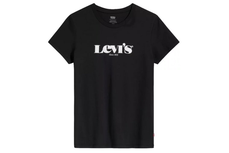 Levi's The Perfect Tee 173691250, Damskie, Czarne, t-shirty, bawełna, rozmiar: XS