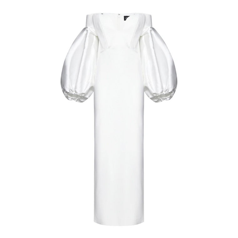Biała Sukienka Mora Maxi Solace London