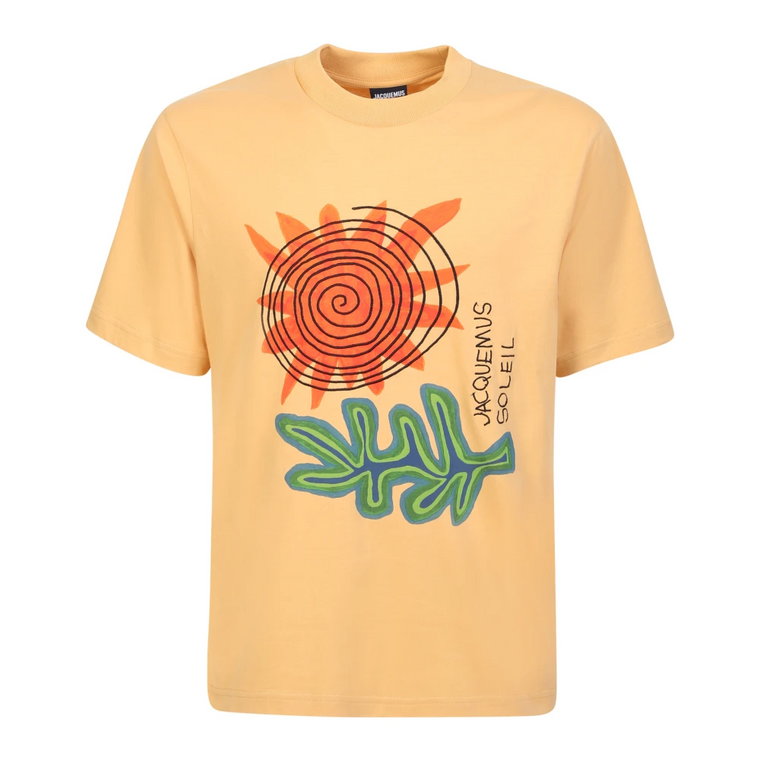 Pomarańczowy T-shirt z nadrukiem Jacquemus Soleil Jacquemus