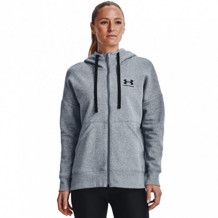 Damska bluza dresowa rozpinana z kapturem UNDER ARMOUR Rival Fleece Logo Hoodie