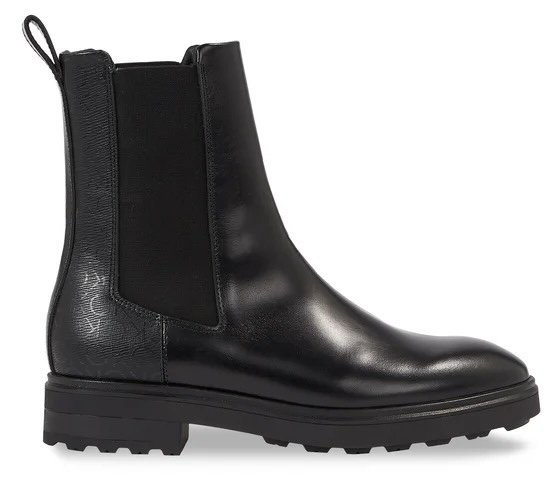 Botki damskie Calvin Klein Cleat Chelsea Boot rozmiar 37 czarne klasyczne