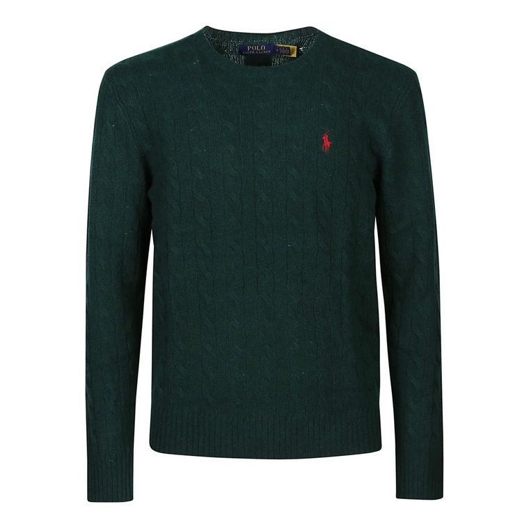 Moss Agate Sweter z Długim Rękawem Polo Ralph Lauren