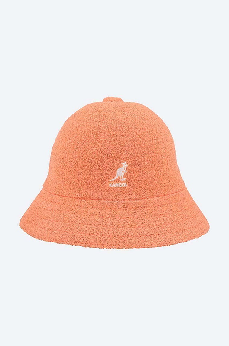 Kangol kapelusz Bermuda Casual kolor pomarańczowy 0397BC.PEACH-PEACH.PINK