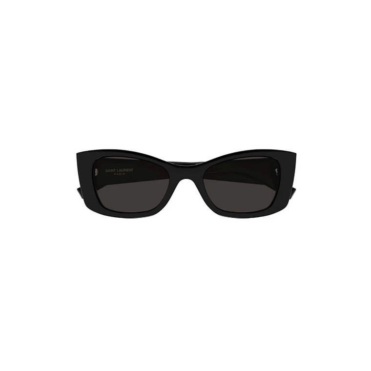 Czarne okulary przeciwsłoneczne Ss23 z logo Saint Laurent