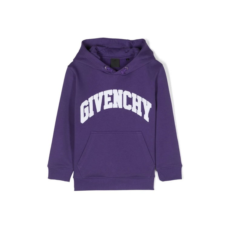 Ciemnofioletowy Bawełniany Sweter dla Chłopców Givenchy
