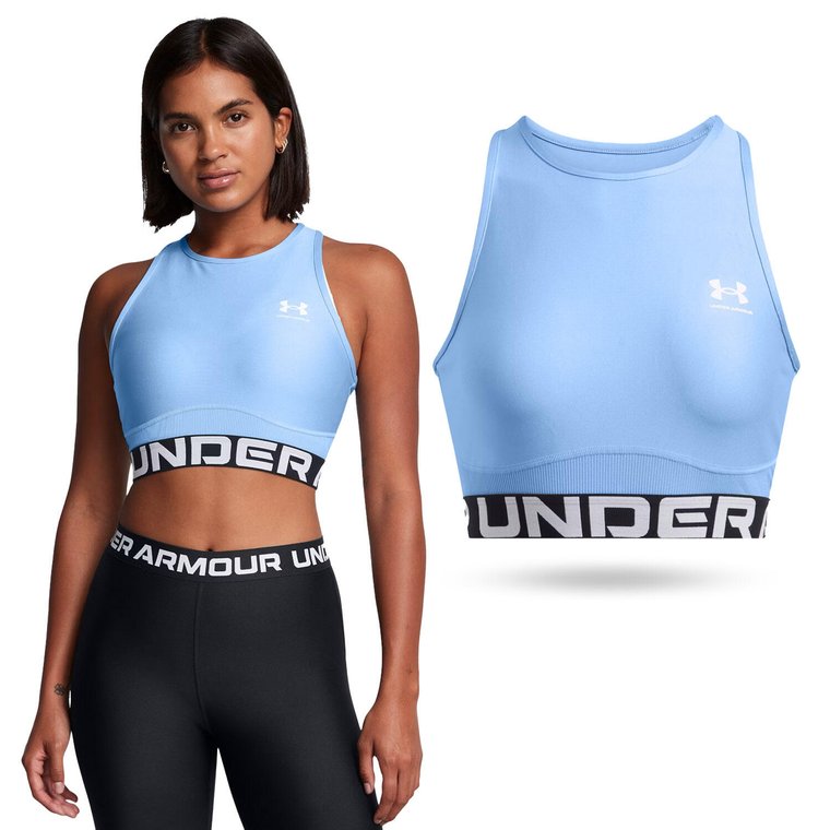 Koszulka treningowa damska Under Armour HeatGear Rib Tank bez rękawów