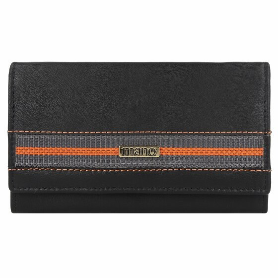 mano Don Leonardo Wallet RFID Leather 16 cm schwarz