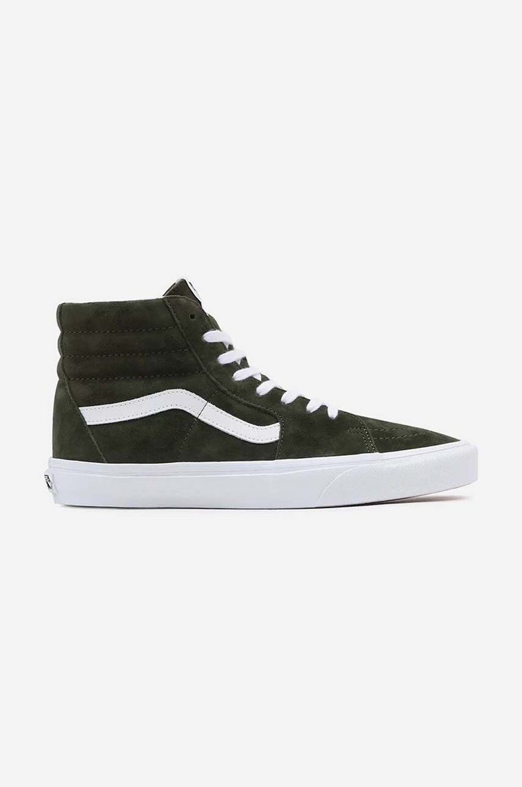 Vans trampki Suede SK8-Hi męskie kolor zielony