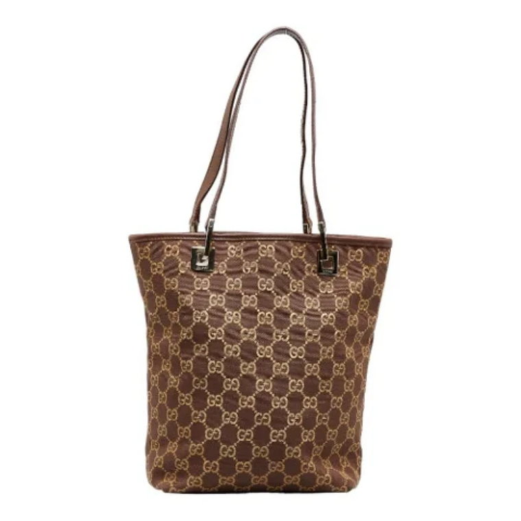 Pre-owned Canvas totes Gucci Vintage