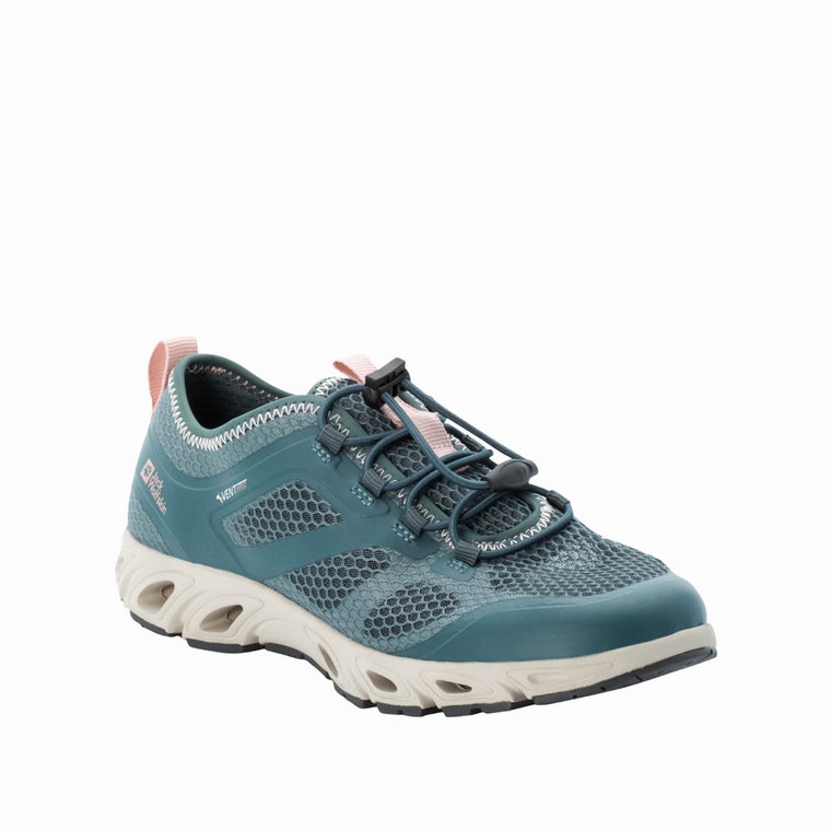 Buty damskie na lato Jack Wolfskin BREEZER VENT LOW W bluish grey / rose - 39,5