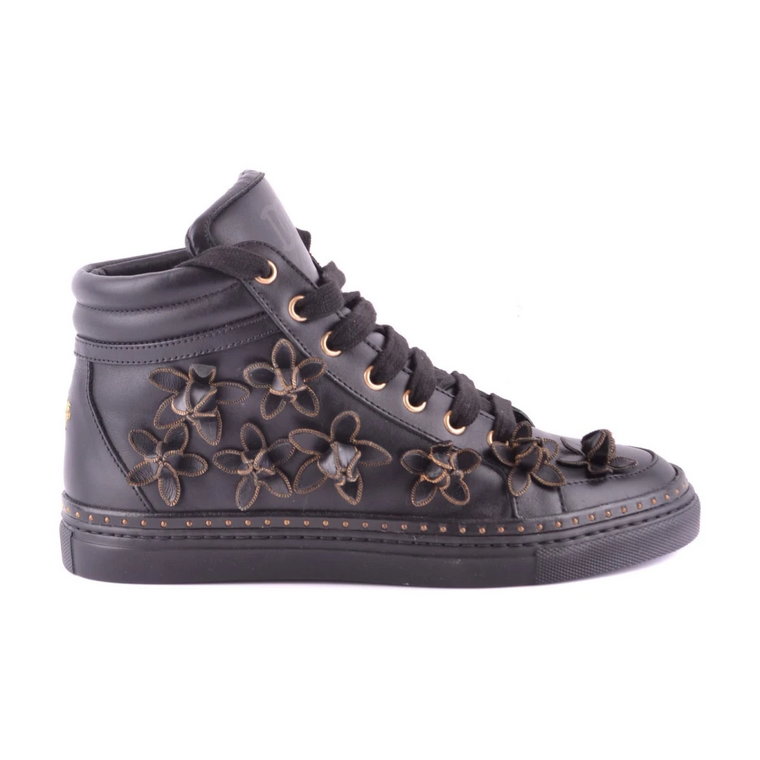 Wysokie sportowe buty z kwiatowym wzorem Dsquared2