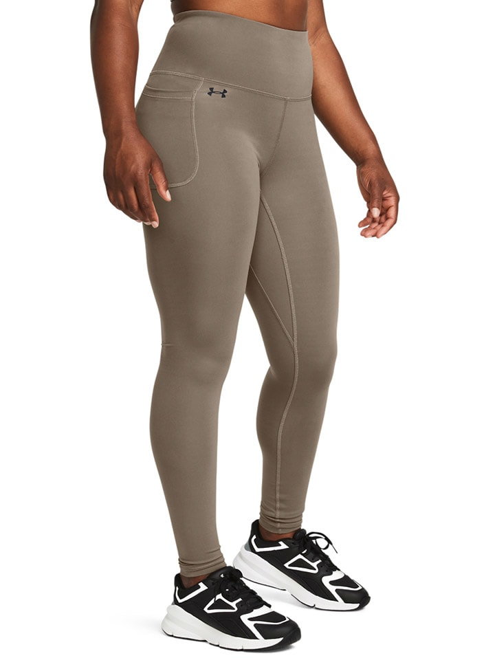 Under Armour Legginsy sportowe "Motion" w kolorze khaki