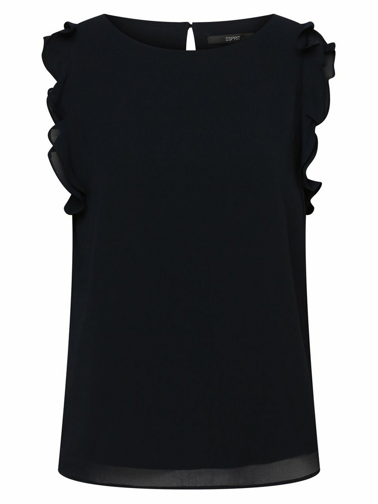 Esprit Collection - Damska bluzka bez rękawów, niebieski
