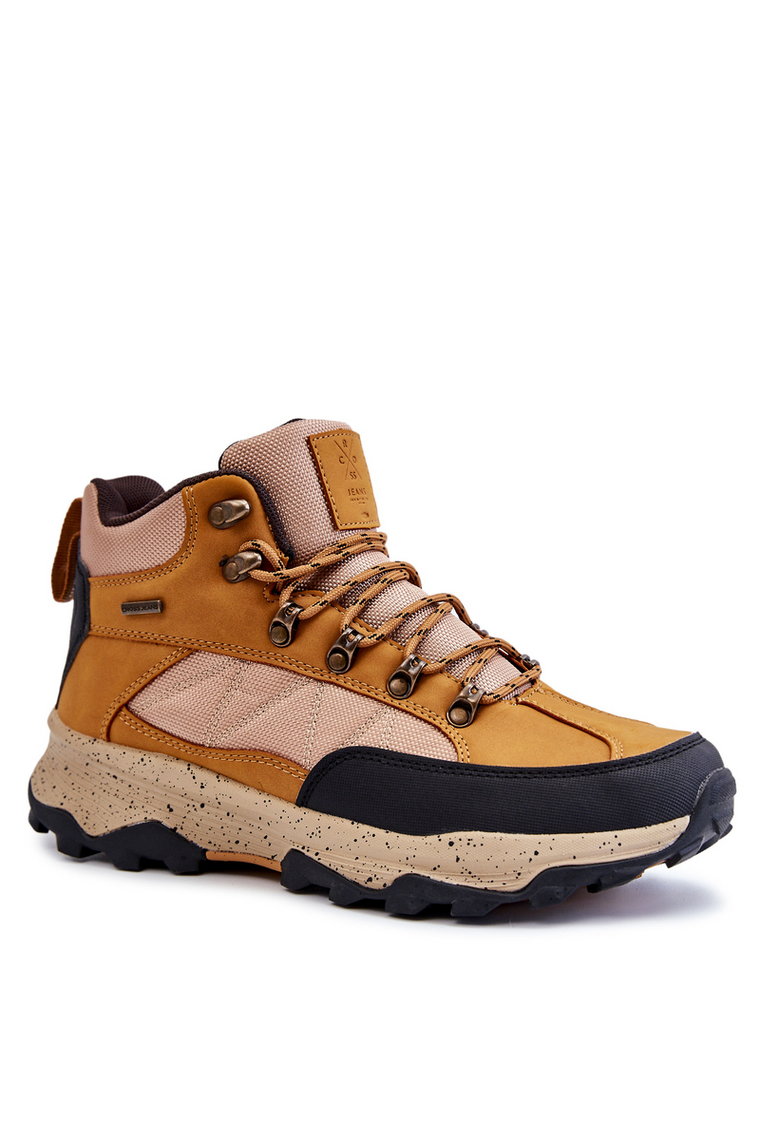 Męskie Buty Trekkingowe Ocieplane Cross Jeans KK1R4020C Camel