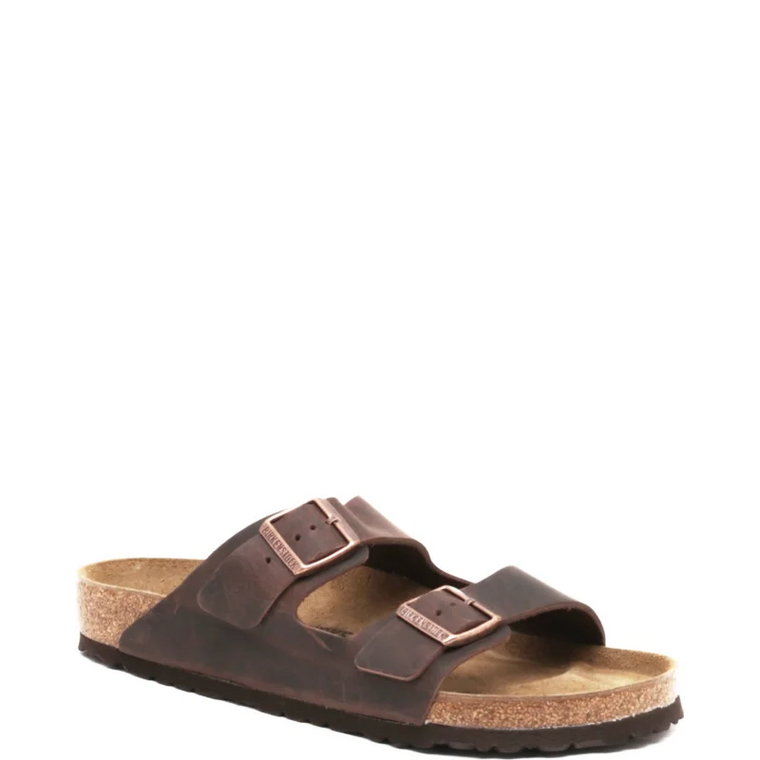 Birkenstock Skórzane klapki Arizona