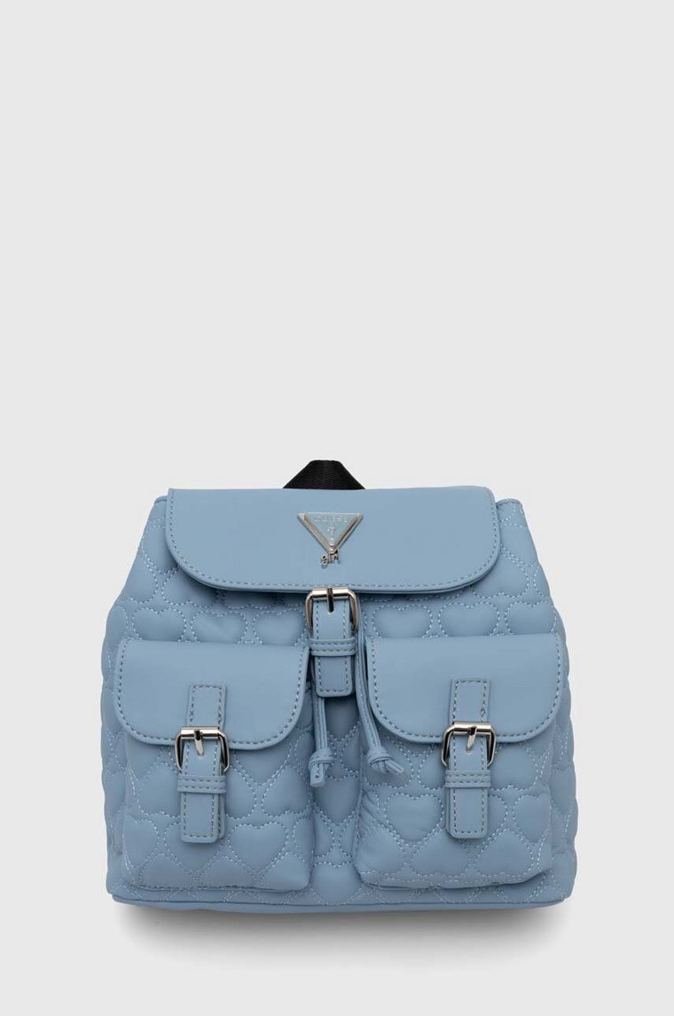 Guess plecak Girl kolor niebieski mały J4YZ08 WGCT0