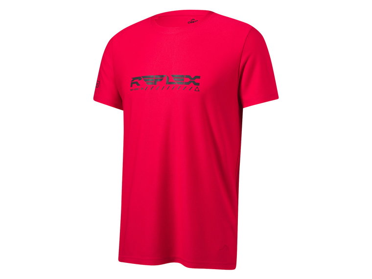 CRIVIT Koszulka funkcyjna męska z technologią dynamicznego chłodzenia (M (48/50), Czerwony)