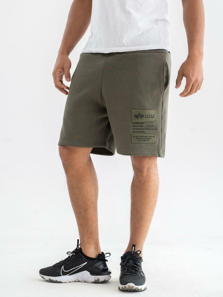 Krótkie Spodenki Dresowe Alpha Industries Patch Short LF Khaki