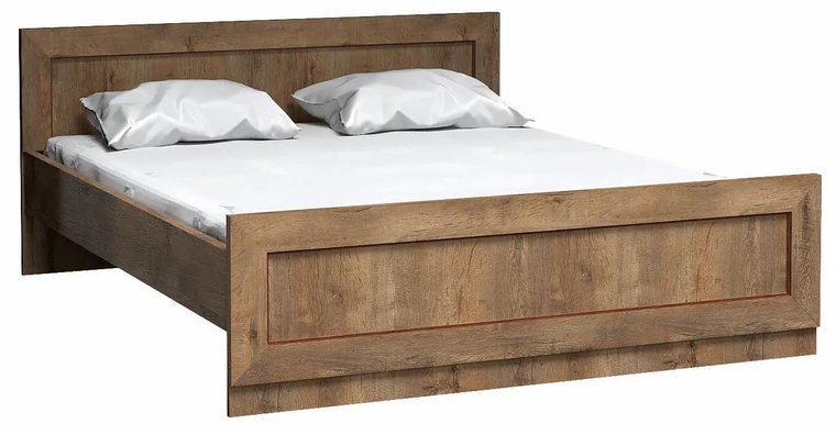 Dwuosobowe łóżko 160x200 dąb lefkas- Tilda 21X
