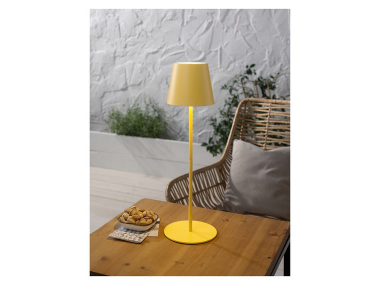 LIVARNO home Lampa stołowa akumulatorowa LED, z funkcją dotykowego ściemniacza (Pomarańczowy)