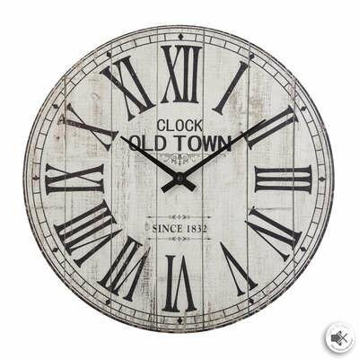 Zegar Alex 38cm vintage biały