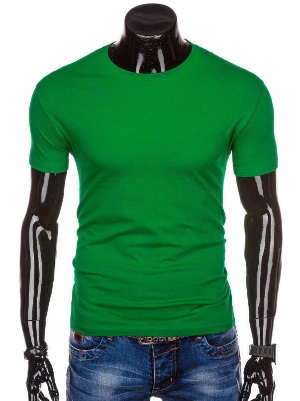 T-shirt męski basic S970 - zielony