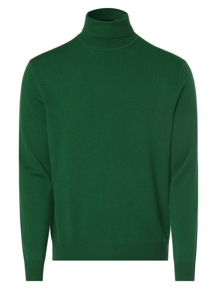 Andrew James - Sweter męski z czystego kaszmiru, zielony