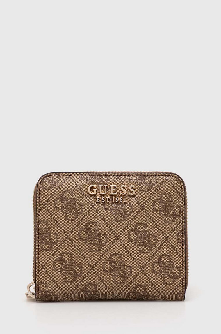 Guess portfel LAUREL damski kolor brązowy SWSG85 00370