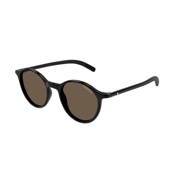 Czarne Brązowe Okulary przeciwsłoneczne Mb0324S 001 Montblanc