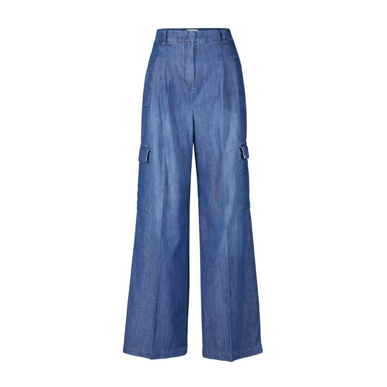 Wide-Fit Jeans Frankie z Plisami Seductive