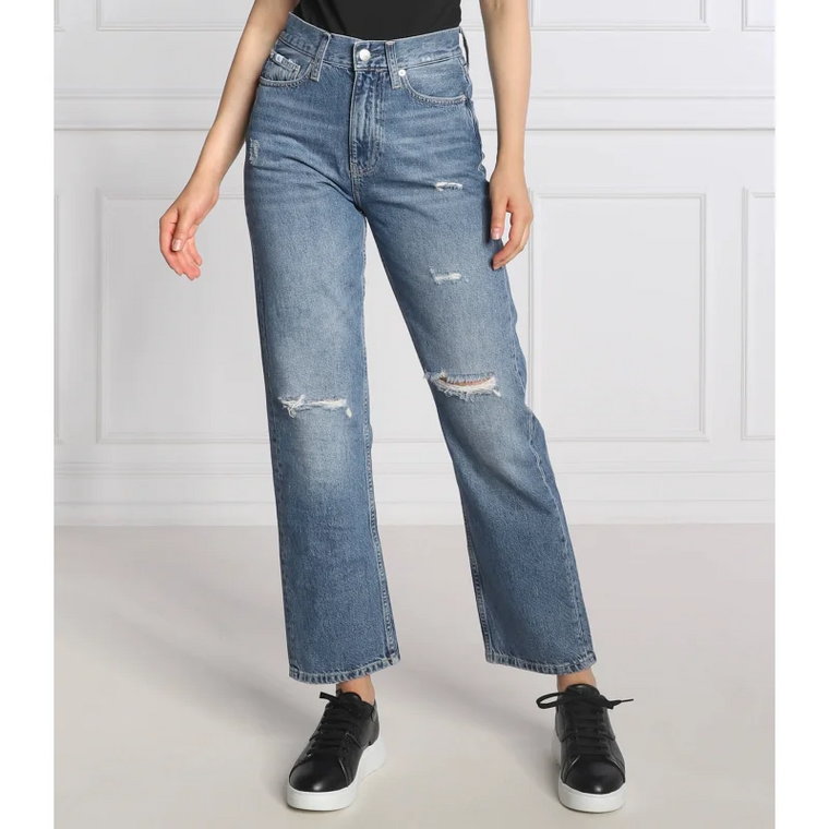 CALVIN KLEIN JEANS Jeansy | Straight fit | high rise