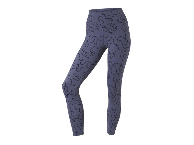 CRIVIT Legginsy damskie "Perfect Shape Yoga" (Niebieski, XS (32-34))