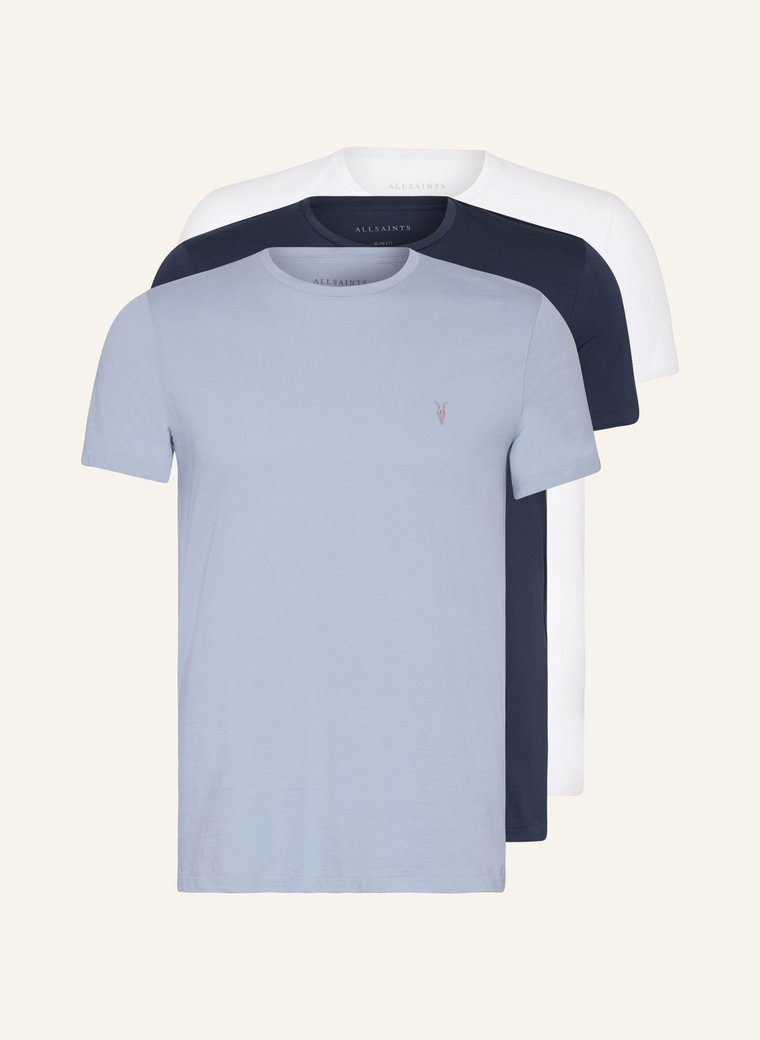 Allsaints T-Shirt Tonic 3 Szt. blau